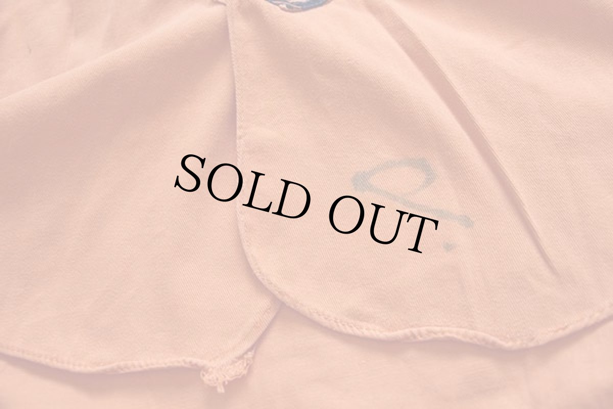 画像6: 50s Howe ELKS KNOT-HOLE GANG チェーン刺繍 コットン ベースボールシャツ オレンジ 38 (6)