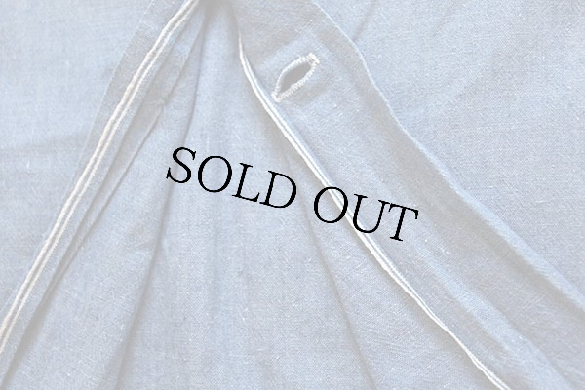 画像5: 50s UNKNOWN 半袖 コットン シャンブレーシャツ M (5)