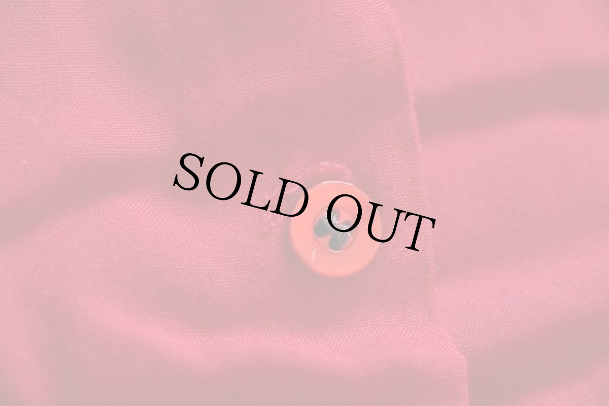 画像6: 50s USA製 King Louieキングルイ BRAZIL CONCRETE CORP. チェーン刺繍 レーヨン ボウリングシャツ 赤 XL (6)