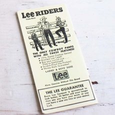 画像1: デッドストック★ビンテージ Leeリー RIDERS ミニノートブック アドバタイジング (1)