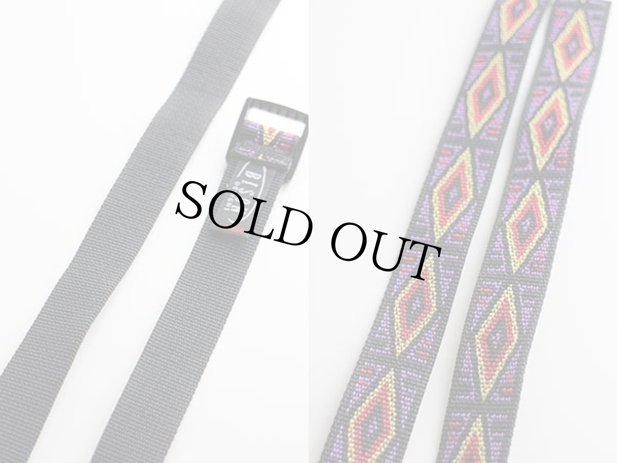 画像3: USA製 BISON DESIGNS 総柄 ナイロン ウェブベルト キッズL (3)