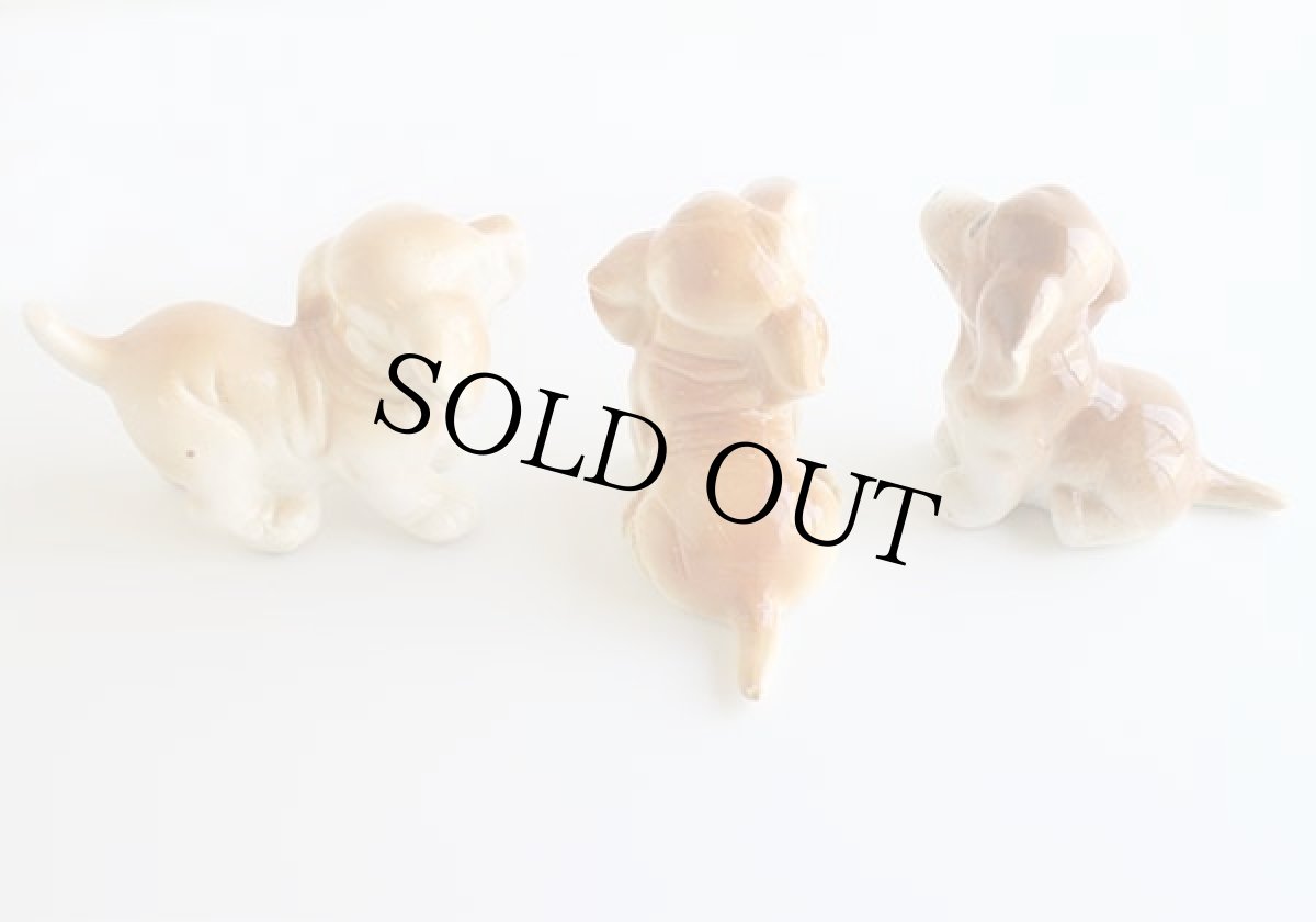 画像2: ドッグ セラミック オブジェ 3体セット (2)