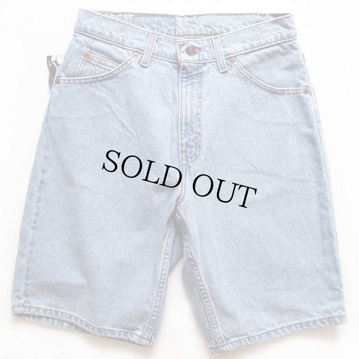 画像2: デッドストック★90s Levi'sリーバイス 550 RELAXED FIT デニム ショートパンツ アイスブルー w29★ショーツ (2)