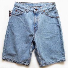 画像2: デッドストック★90s Levi'sリーバイス 550 RELAXED FIT デニム ショートパンツ アイスブルー w29★ショーツ (2)