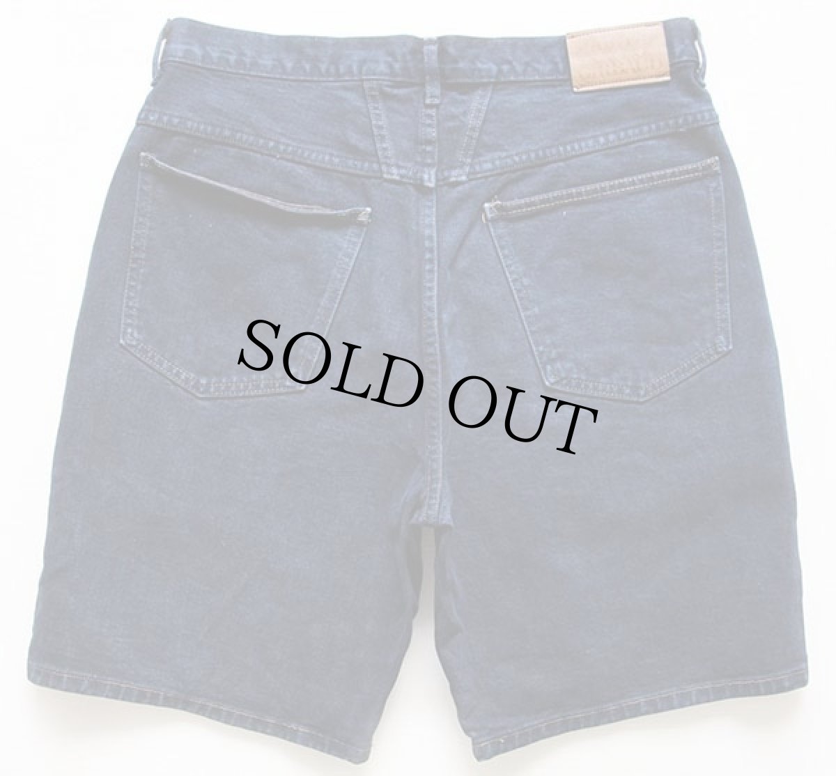 画像2: 90s USA製 MARITHE FRANCOIS GIRBAUDマリテフランソワジルボー カラーデニム ショートパンツ 後染め 紺 w32★ショーツ (2)