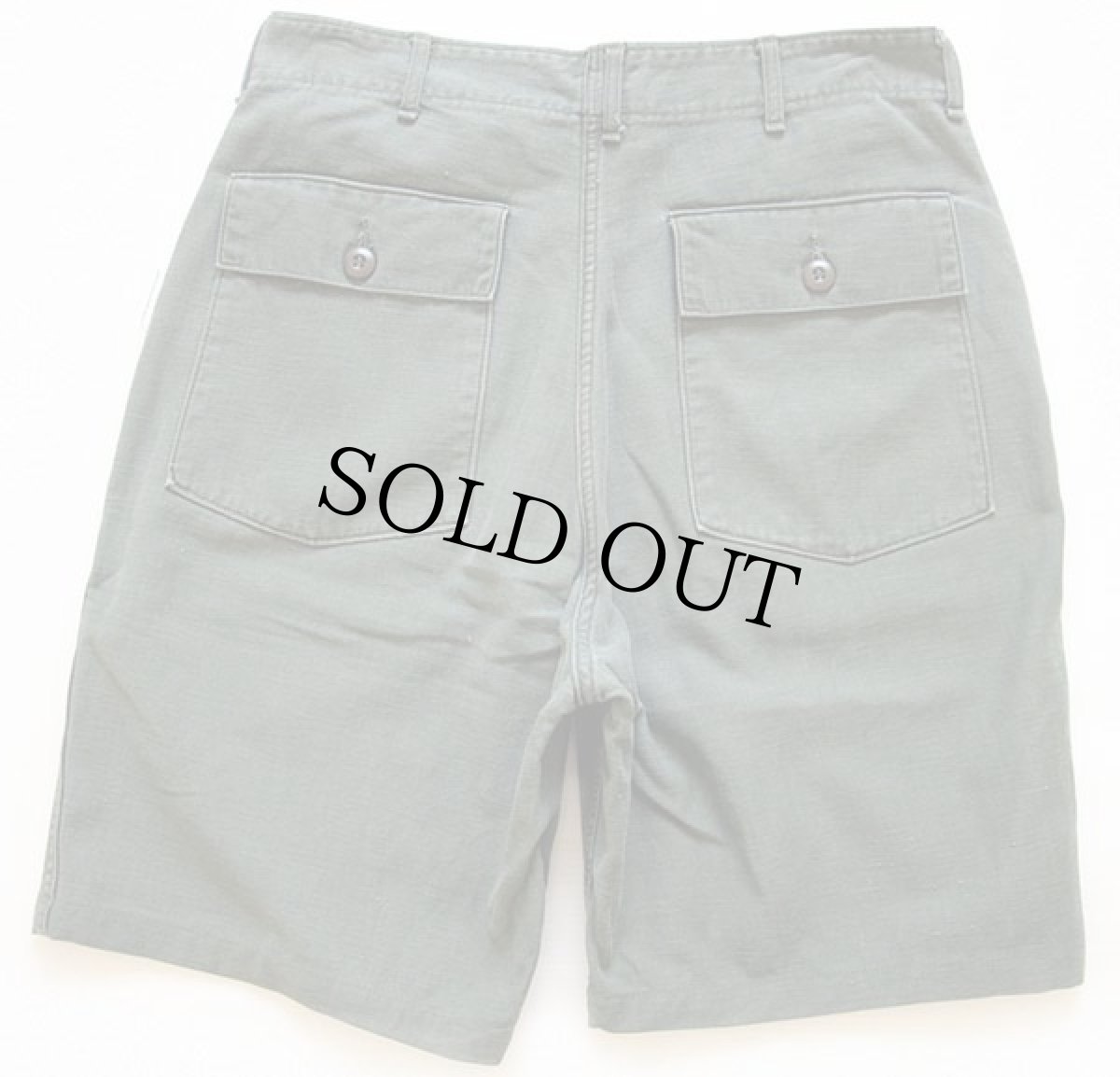 画像2: 60s 米軍 U.S.ARMY ユーティリティ ベイカー ショートパンツ カスタム w34★ショーツ (2)