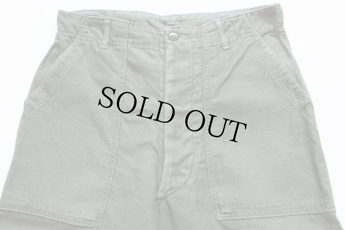 画像2: 60s 米軍 U.S.ARMY ユーティリティ ベイカーパンツ w33 (2)