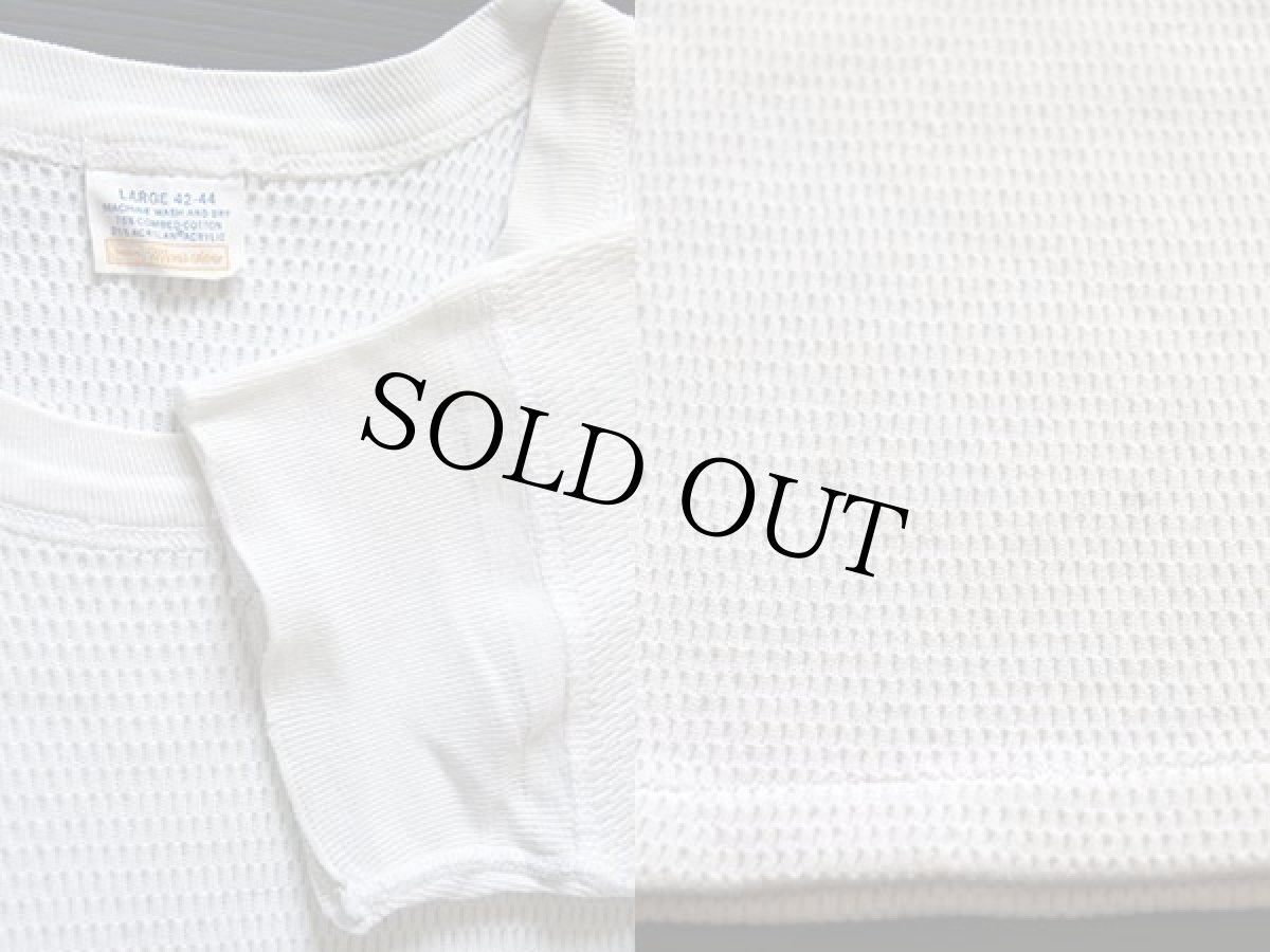 画像3: 70s Sears 半袖サーマルシャツ ナチュラル L (3)