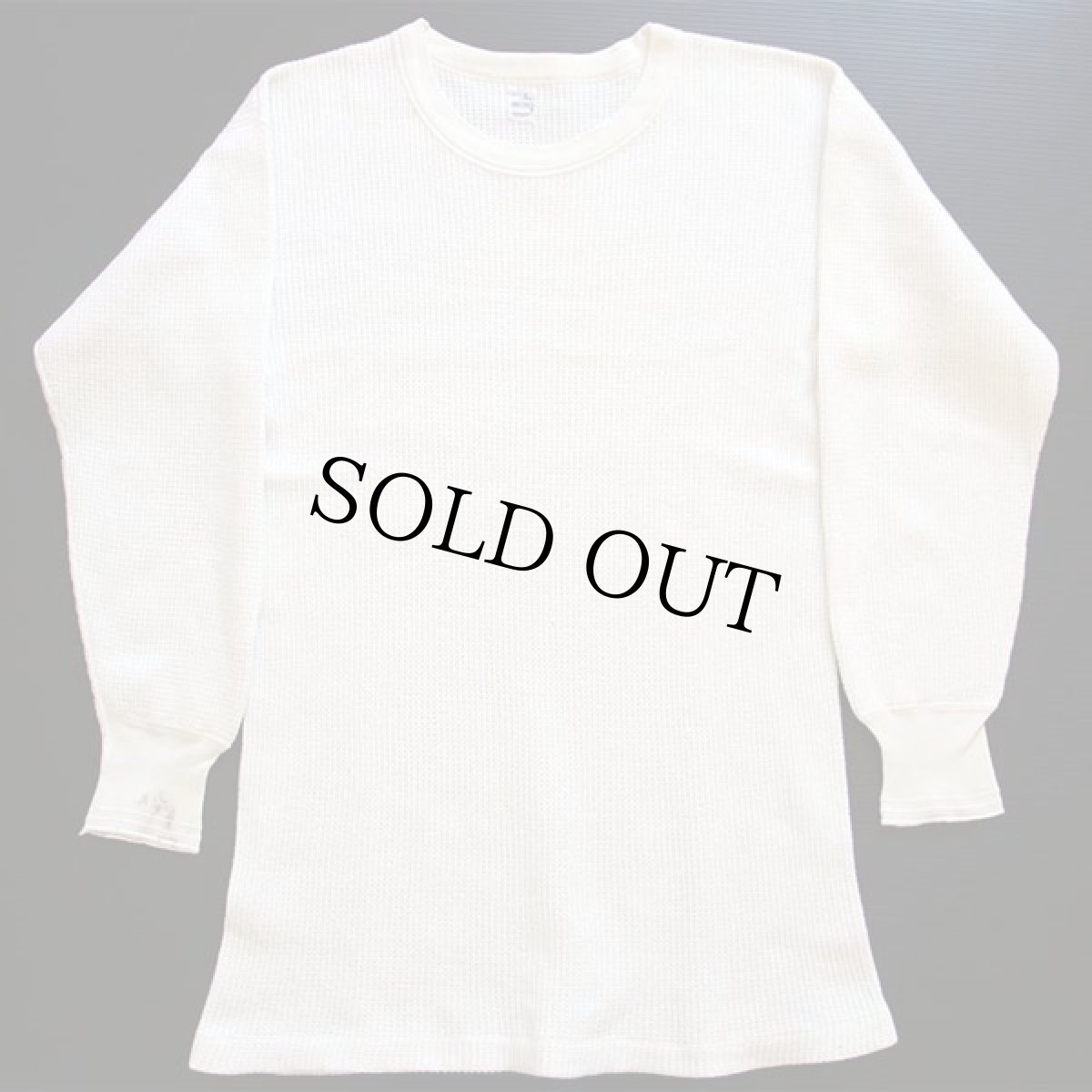 画像2: 50s ARCTEX コットン サーマルシャツ ナチュラル L (2)