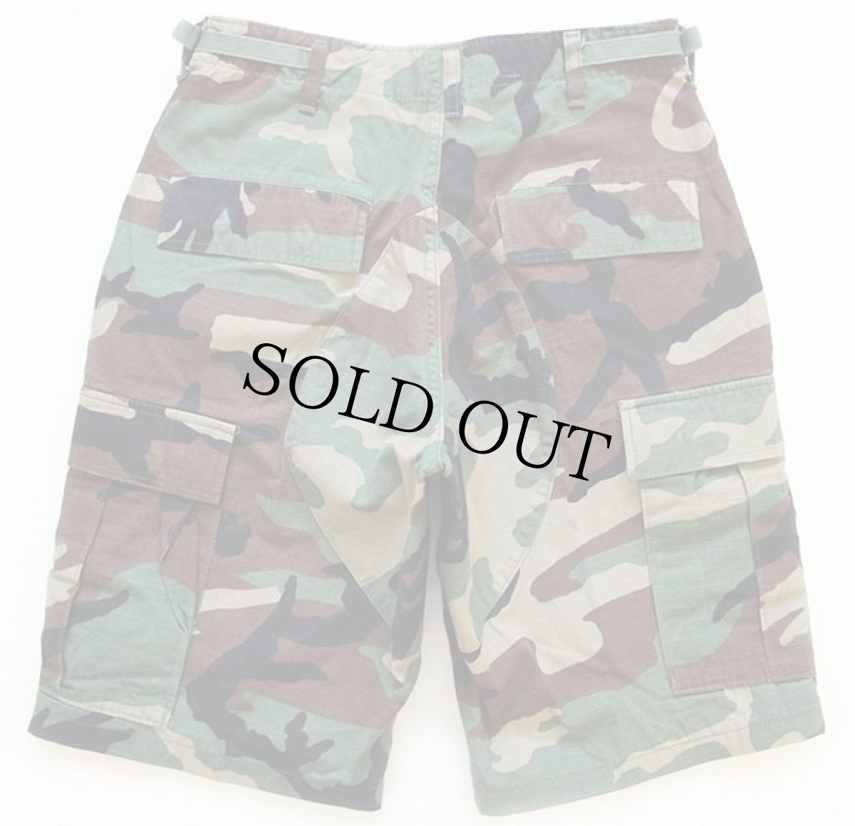 画像2: 00s 米軍 U.S.ARMY ウッドランドカモ カーゴ ショートパンツ カスタム★C ショーツ (2)