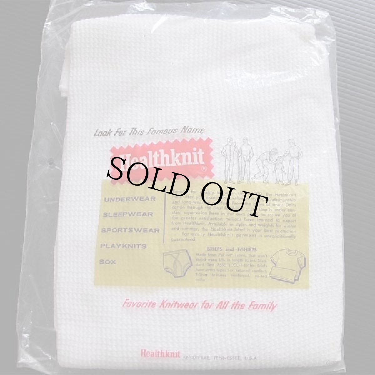 画像2: デッドストック★60s USA製 Healthknit コットン サーマルシャツ 白 ボーイズ18 (2)