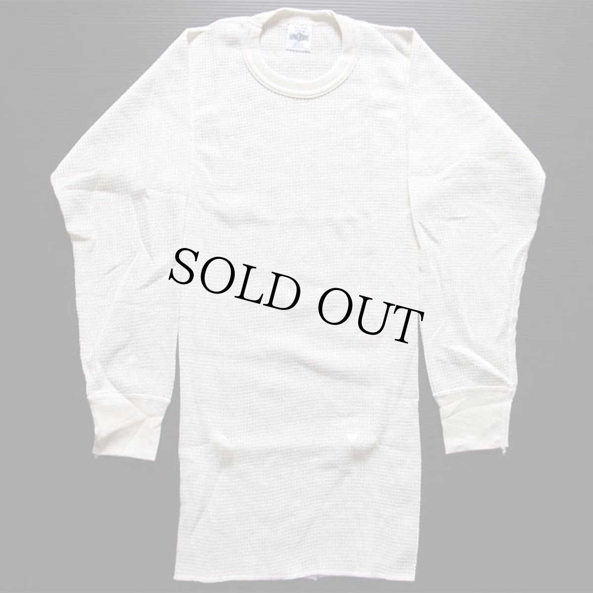 画像2: デッドストック★90s USA製 J.E.MORGAN サーマルシャツ ナチュラル S (2)