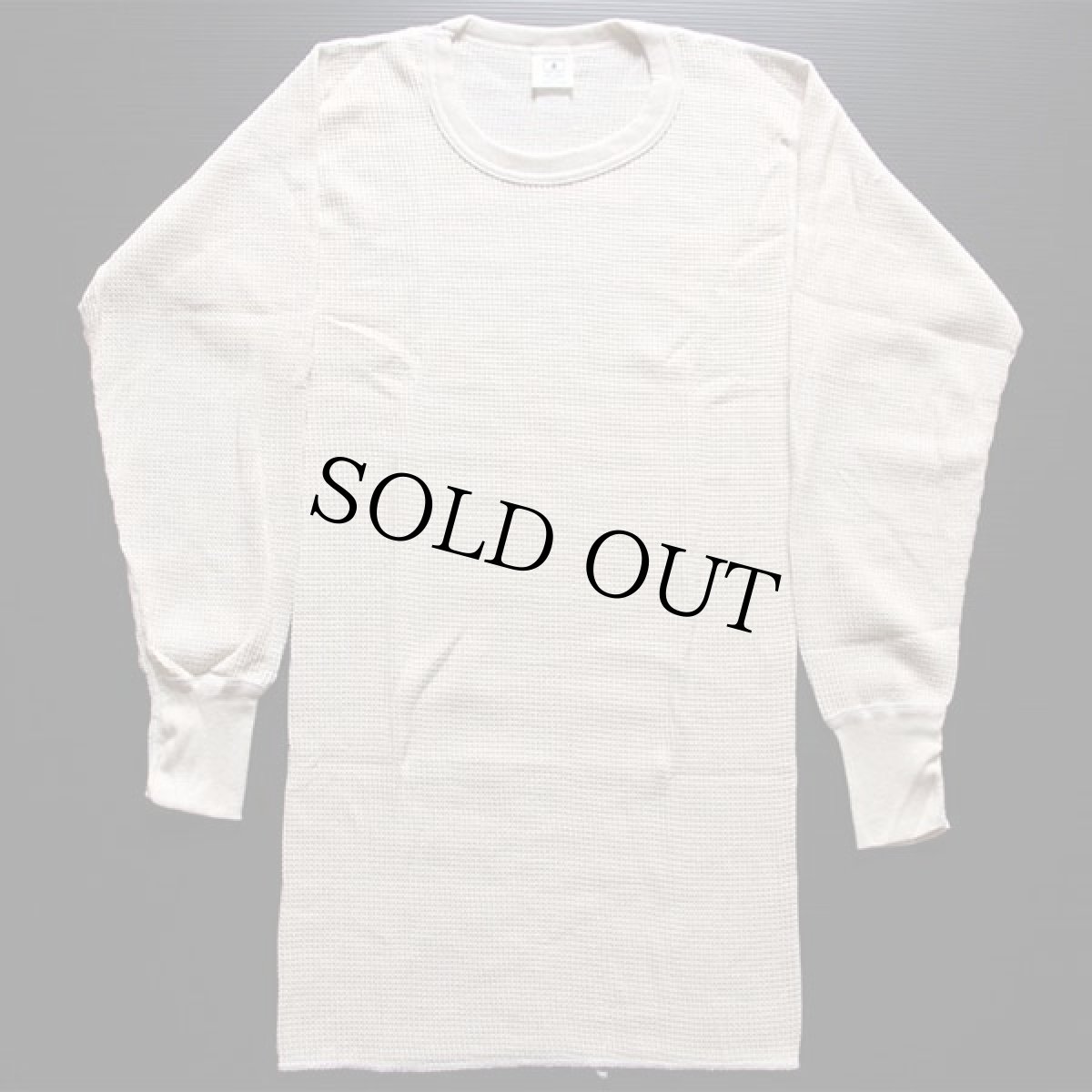 画像2: デッドストック★90s USA製 NORTHWEST TERRITORY コットン サーマルシャツ ナチュラル L (2)