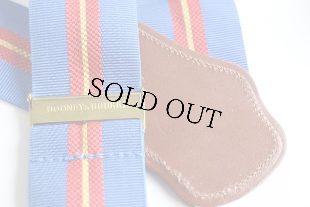 画像3: 英国製 DOONEY&BOURKE ライン入り ボタンタブ式 サスペンダー 青★150 (3)