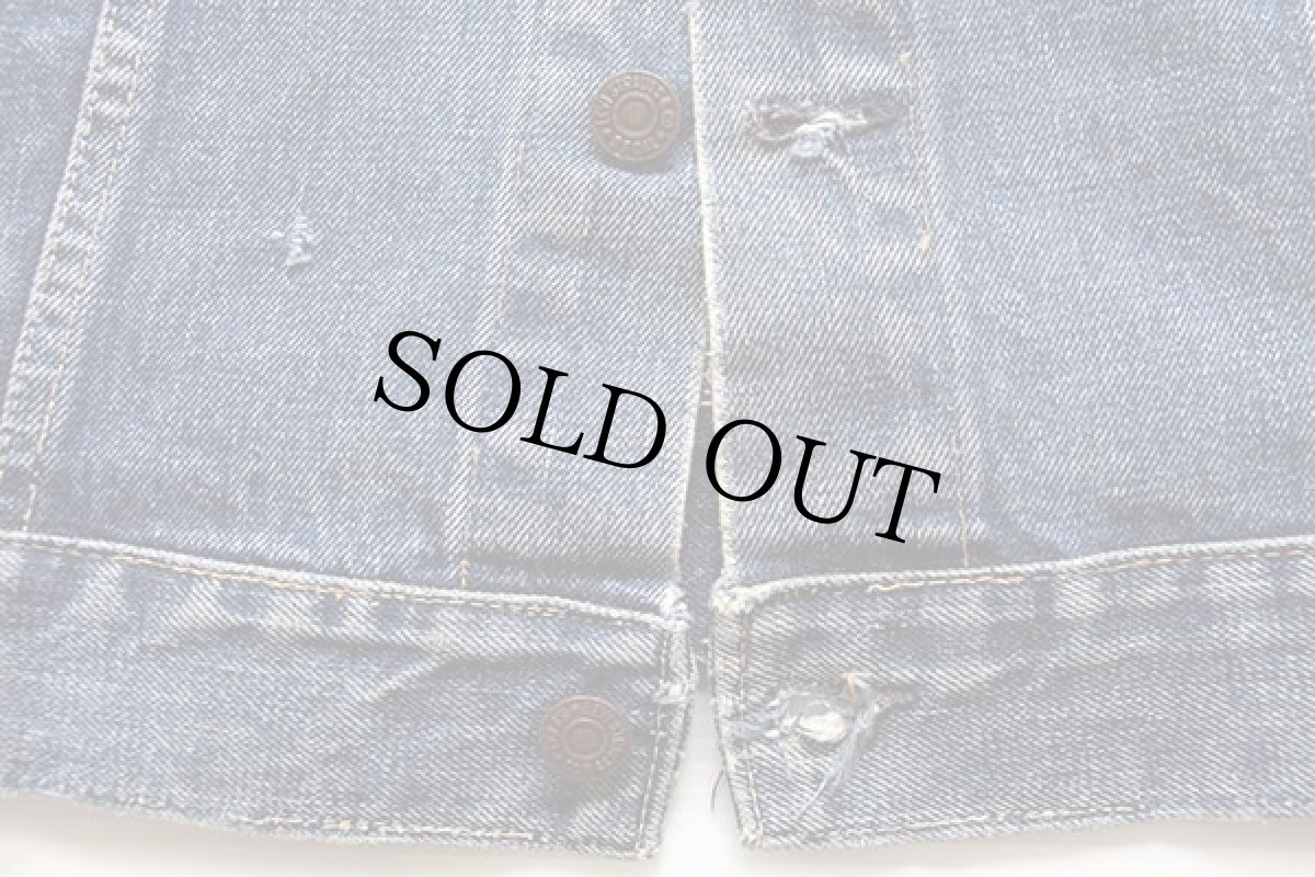 画像5: 60s USA製 LEVI'Sリーバイス 557 70505 BIGE デニムジャケット★3rd サード (5)