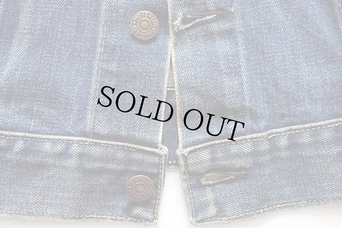 画像6: 60s USA製 LEVI'Sリーバイス 557 ハンドペイント デニムジャケット★3rd サード (6)