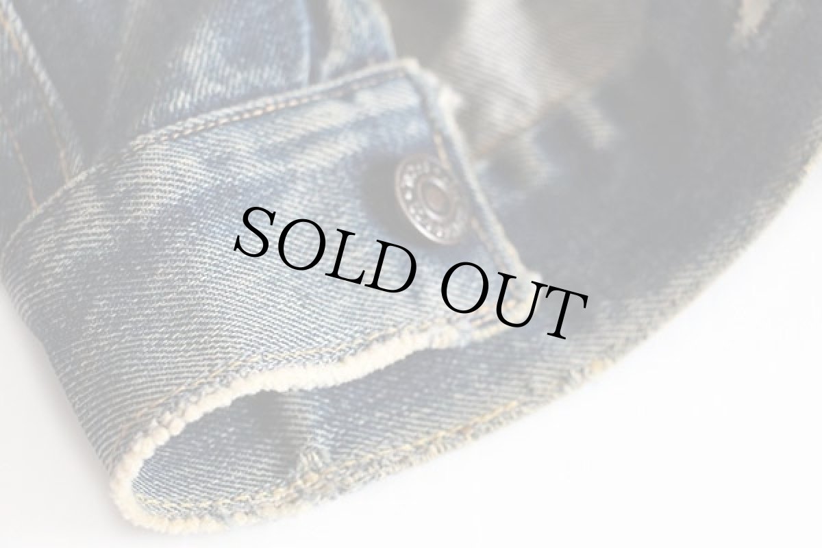 画像10: 60s USA製 LEVI'Sリーバイス 557 ハンドペイント デニムジャケット★3rd サード (10)