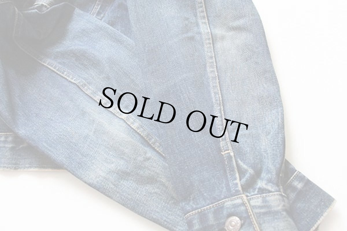 画像8: 60s USA製 LEVI'Sリーバイス 557 ハンドペイント デニムジャケット★3rd サード (8)