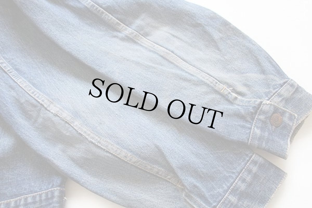 画像9: 60s USA製 LEVI'Sリーバイス 557 70505 BIGE デニムジャケット★3rd サード (9)