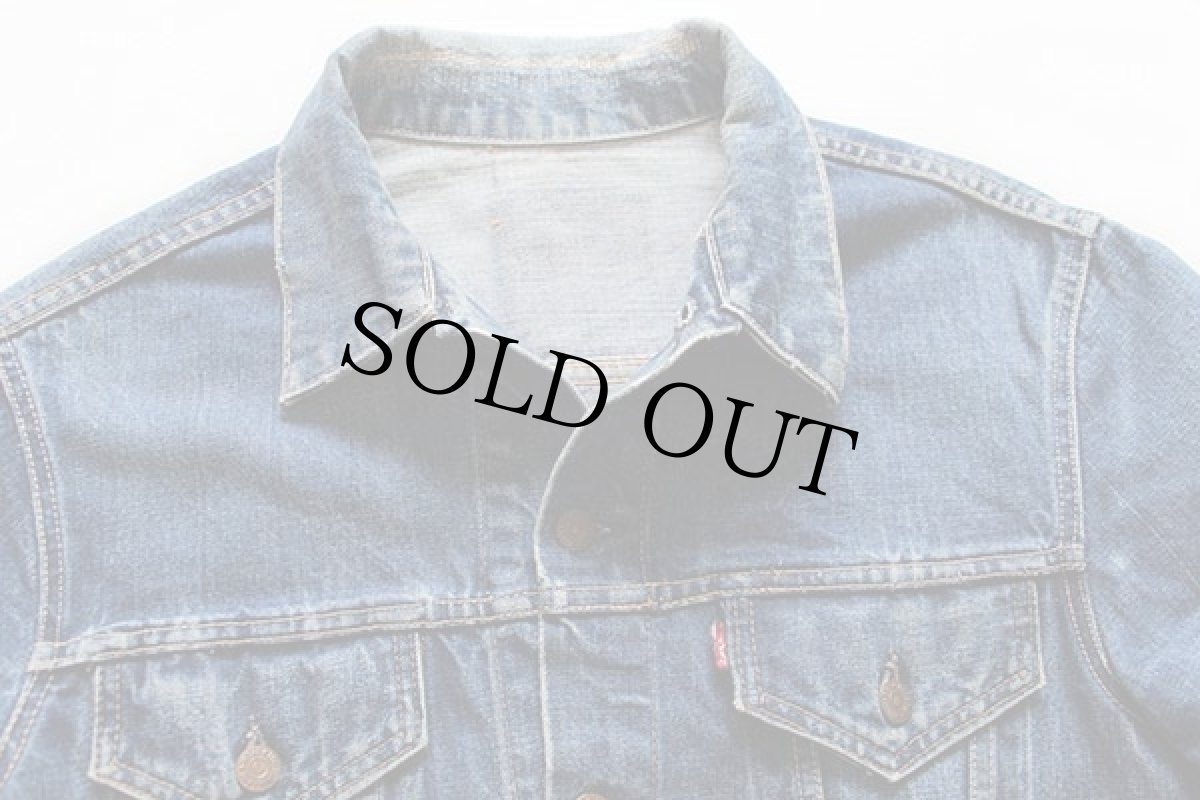 画像3: 60s USA製 LEVI'Sリーバイス 557 70505 BIGE デニムジャケット★3rd サード (3)