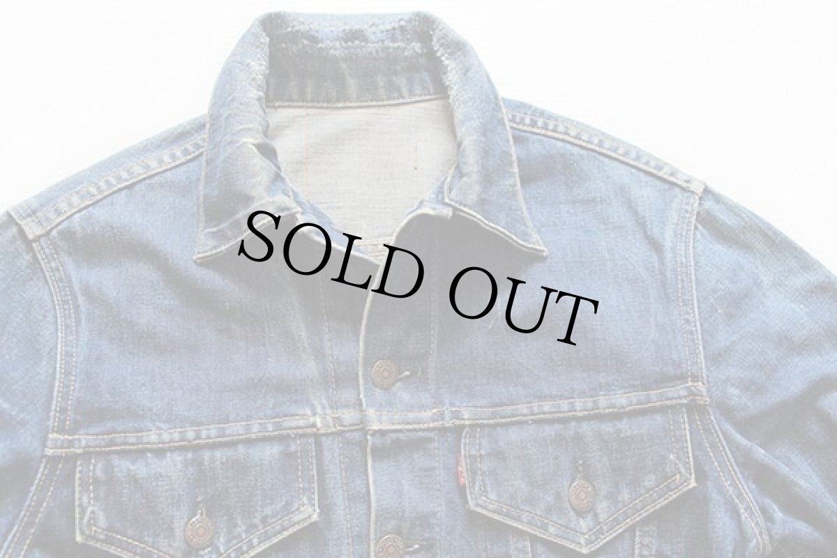画像3: 60s USA製 LEVI'Sリーバイス 557 ハンドペイント デニムジャケット★3rd サード (3)