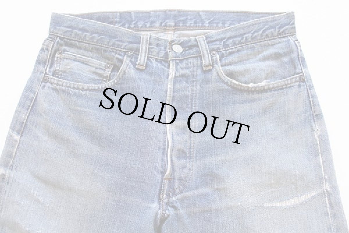 画像2: 70s USA製 Levi'sリーバイス 501 シングル 66前期 デニムパンツ w33 (2)