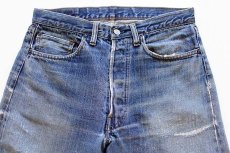 画像2: 70s USA製 Levi'sリーバイス 501 シングル 66前期 デニムパンツ w33 (2)