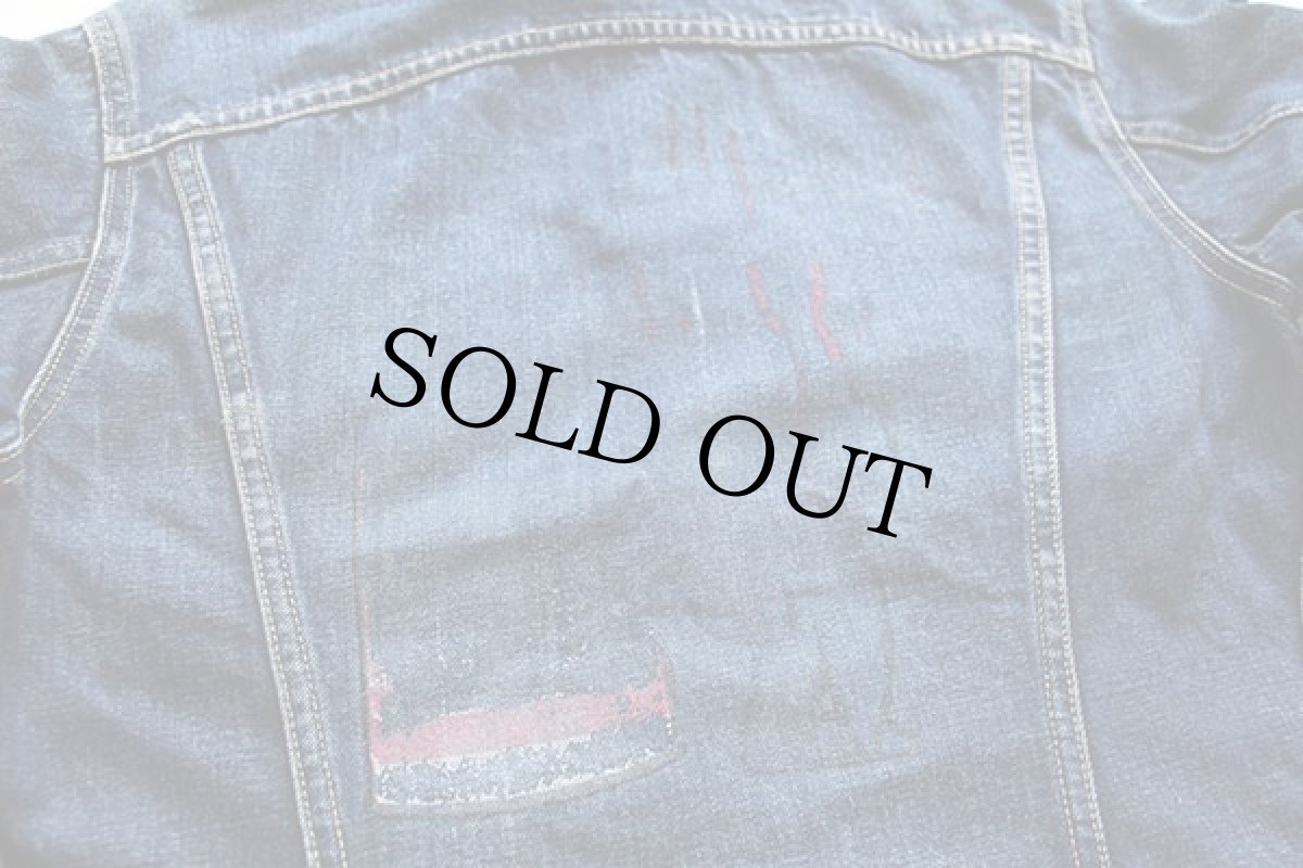 画像5: 60s USA製 LEVI'Sリーバイス 557 ハンドペイント デニムジャケット★3rd サード (5)