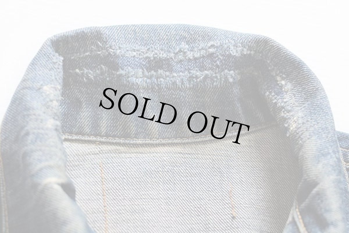 画像7: 60s USA製 LEVI'Sリーバイス 557 ハンドペイント デニムジャケット★3rd サード (7)