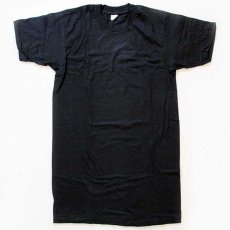 画像2: デッドストック★70s USA製 Union Underwear 無地 コットンTシャツ 黒 L (2)