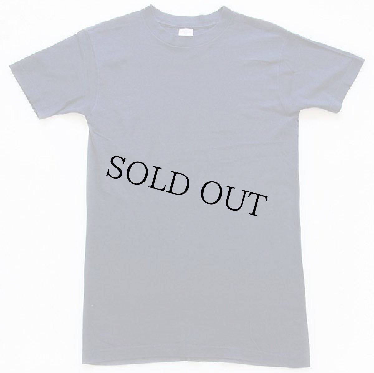 画像2: 00s USA製 米軍 CAC 無地 コットンTシャツ 紺 M (2)