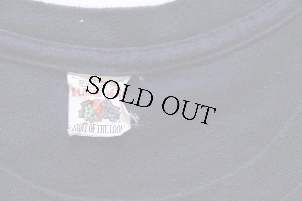 画像3: 80s USA製 FRUIT OF THE LOOM 無地 コットン ポケットTシャツ 紺 XL (3)