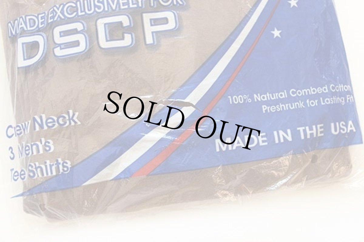 画像3: デッドストック★00s USA製 米軍 JENSEN 無地 コットンTシャツ 茶 L 3パック★DSCP (3)