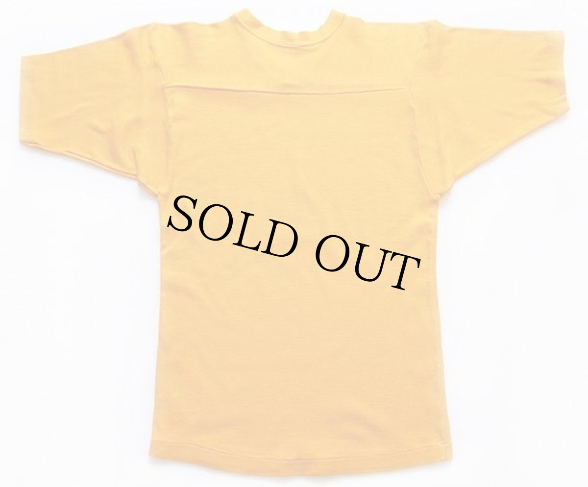 画像2: 80s USA製 Championチャンピオン MINNESOTA コットン フットボールTシャツ マスタード M (2)