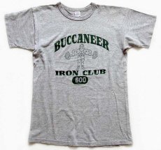 画像2: 80s USA製 Championチャンピオン BUCCANEER IRON CLUB 88/12 Tシャツ 杢グレー L (2)