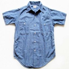 画像1: 70s JCPenney BIGMACビッグマック 半袖 コットン シャンブレーシャツ (1)