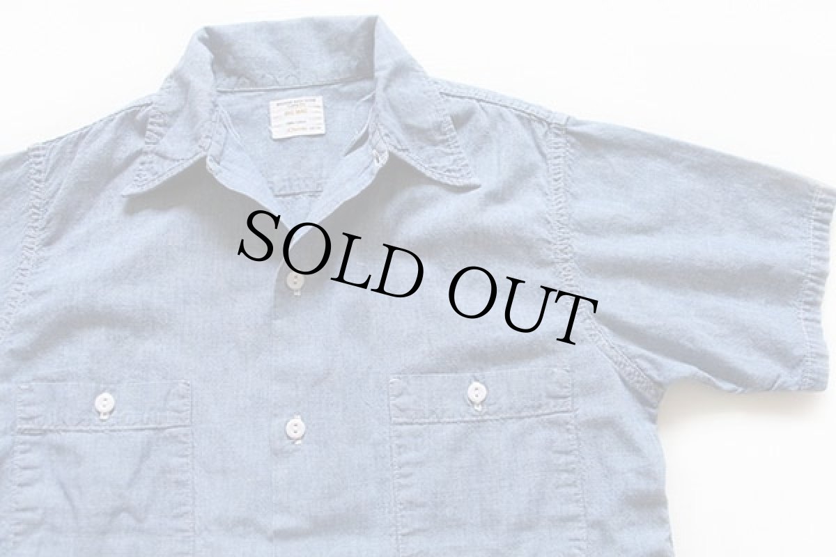 画像3: 70s JCPenney BIGMACビッグマック 半袖 コットン シャンブレーシャツ (3)