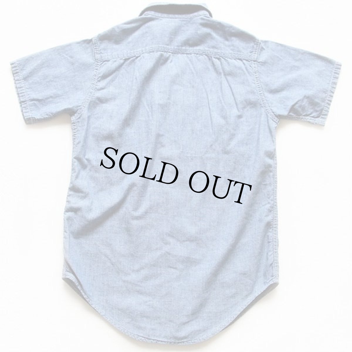 画像2: 70s JCPenney BIGMACビッグマック 半袖 コットン シャンブレーシャツ (2)