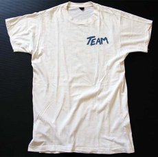 画像4: 80s USA製 BVD DAVE'S SURF-N-SKATE 染み込みプリント コットンTシャツ 白 L (4)