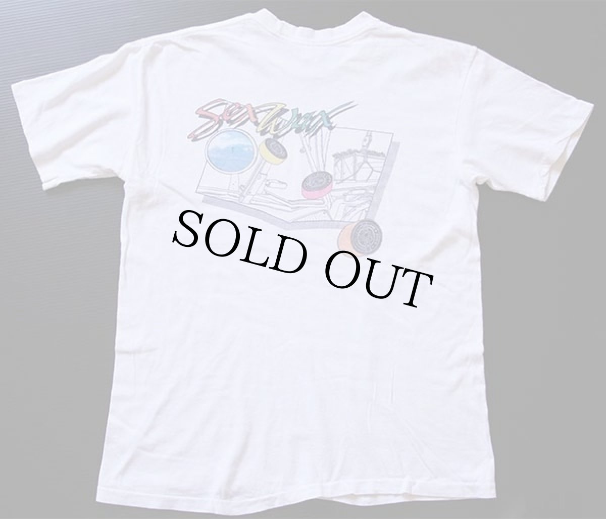 画像2: 80s USA製 MR.ZOGS SEX WAXセックスワックス コットンTシャツ 白 L (2)