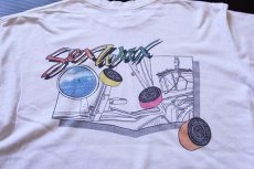 画像1: 80s USA製 MR.ZOGS SEX WAXセックスワックス コットンTシャツ 白 L (1)