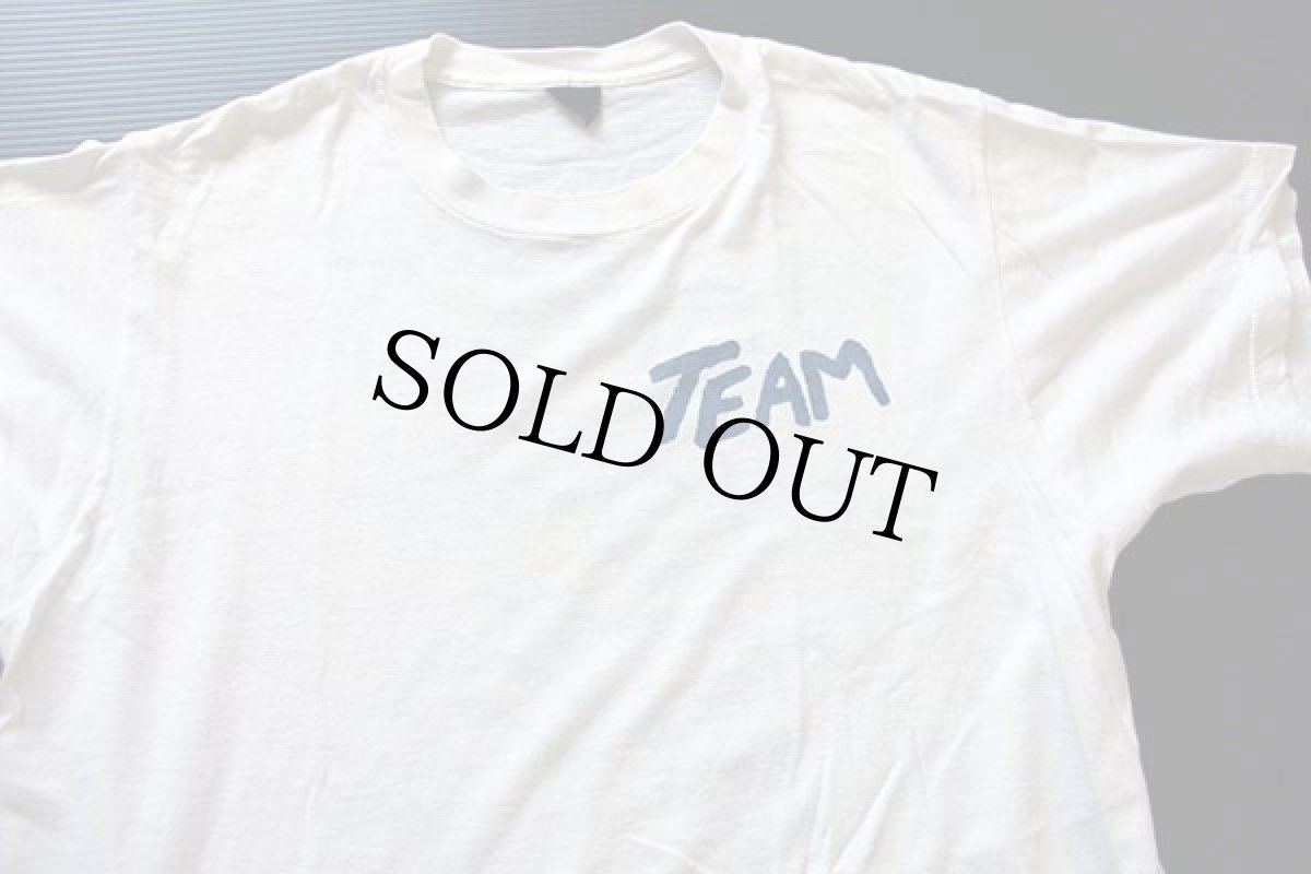 画像2: 80s USA製 BVD DAVE'S SURF-N-SKATE 染み込みプリント コットンTシャツ 白 L (2)