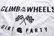 画像3: 新品★CLIMB IN THE WHEELS DIRT PARTY マックスウェイト コットンTシャツ 白 (3)