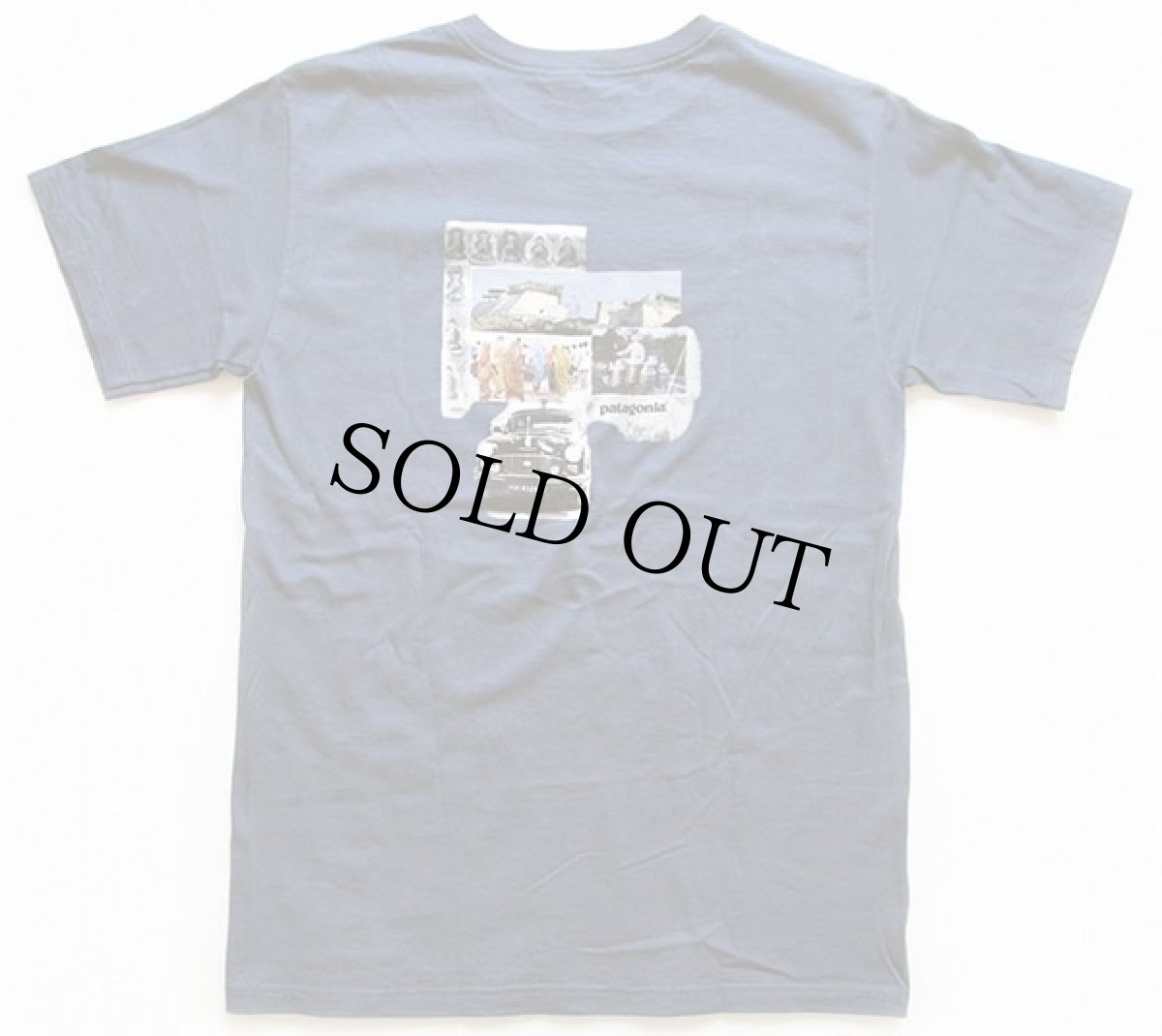 画像2: 90s USA製 patagoniaパタゴニア Beneficial T's バウンドザワールド オーガニックコットン Tシャツ 紺 S (2)