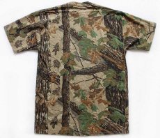 画像2: デッドストック★USA製 JERZEES Outdoors リアルツリーカモ コットンTシャツ M (2)