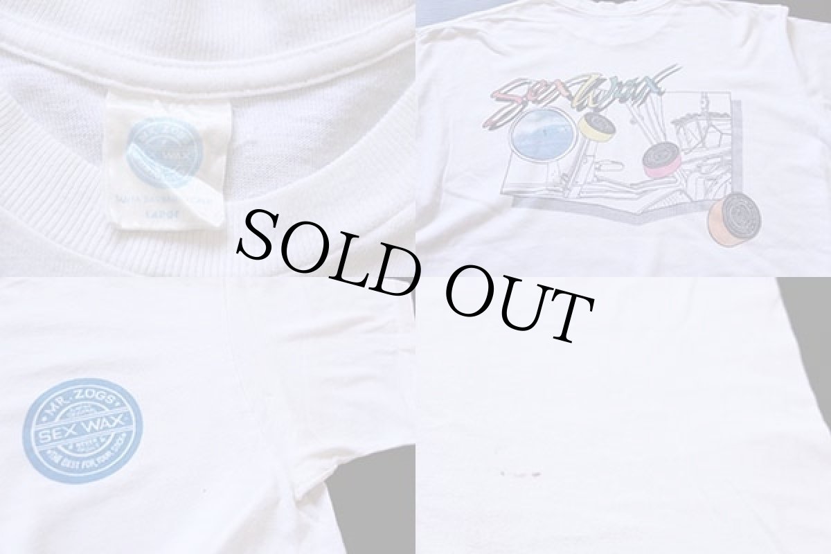 画像4: 80s USA製 MR.ZOGS SEX WAXセックスワックス コットンTシャツ 白 L (4)