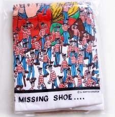 画像2: デッドストック★90s WHERE'S WALDO? 染み込みプリント コットンTシャツ 白 XL★ウォーリーをさがせ! (2)