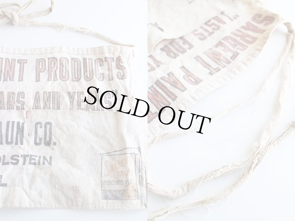 画像3: ビンテージ SARGENT PAINT PRODUCTS キャンバス ワークエプロン 生成り (3)