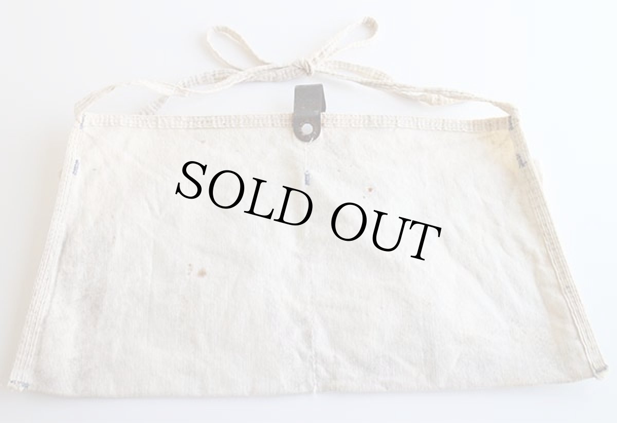 画像2: ビンテージ WISCONSIN LUMBER & MILLWORK CORP. キャンバス ワークエプロン 生成り (2)