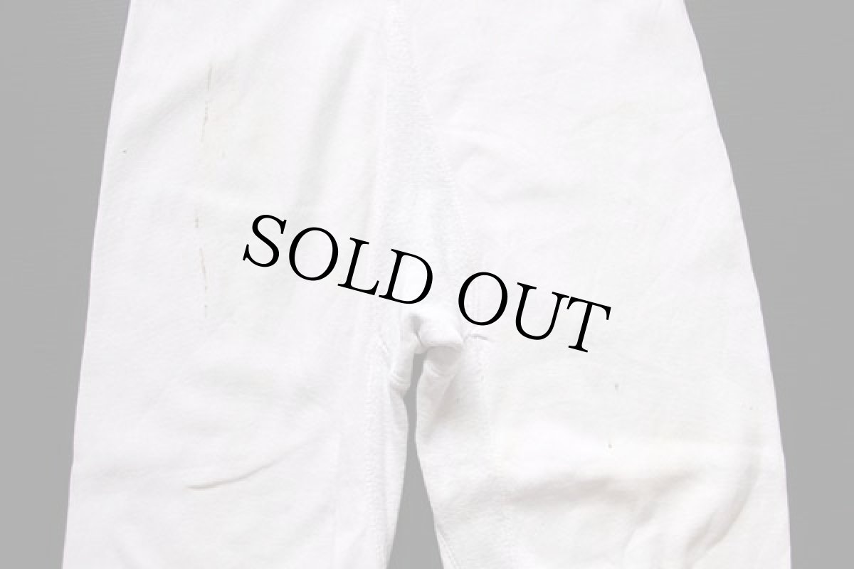 画像3: 60s Championチャンピオン U.M.A.A.染み込みプリント ツートン リバースウィーブ スウェットパンツ 白×杢グレー (3)